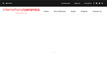 Tablet Screenshot of international-ceramics.com.au